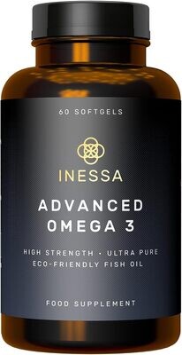 Omega 3 Fish Oil 1200mg (480mg EPA/360mg DHA per capsule) High Strength, Ultra Pure, Eco Friendly 60 capsules, 2 months supply. GMP & Friends of The Sea Certification Omega 3 Fish Oil 1200mg (480mg EPA/360mg DHA per capsule) High Strength, Ultra Pure, Eco Friendly 60 capsules, 2 months supply. GMP & Friends of The Sea Certification