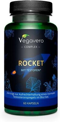 Rocket Vegavero® | Performance & Long Lasting Supplement | Testofen®, Black Maca, L-Arginine, Cordyceps Sinensis, Panax Gingseng & Ashwagandha KSM 66® | NO Additives | Vegan Rocket Vegavero® | Performance & Long Lasting Supplement | Testofen®, Black Maca, L-Arginine, Cordyceps Sinensis, Panax Gingseng & Ashwagandha KSM 66® | NO Additives | Vegan