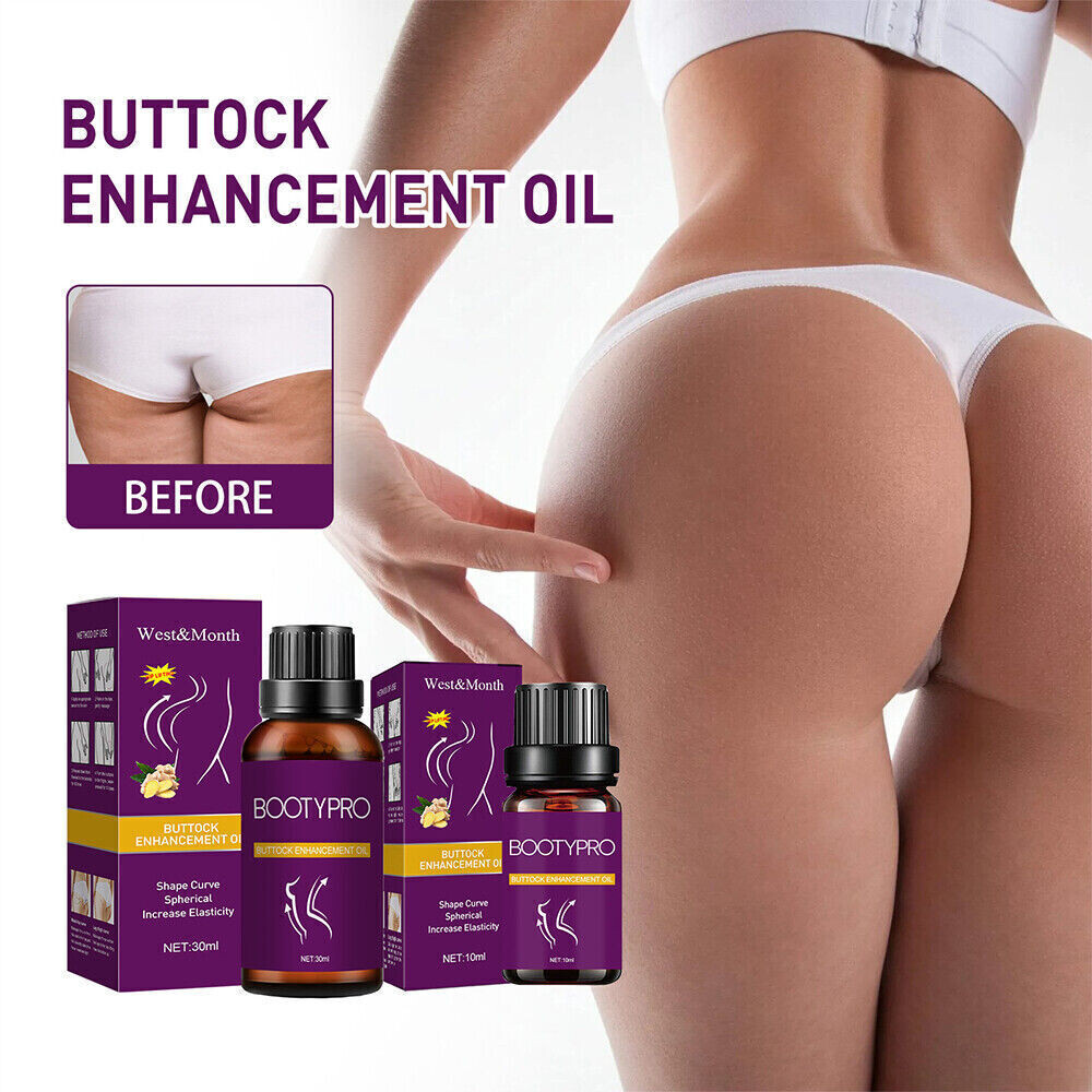 UK 10/30ml Women Hip Lifting Massage Oil Plump Up Buttock Enhancement Oil HOT
