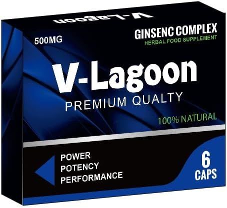 V-LAGOON Blue -New Stronger for Longer Formula for Men - Ultra Strong Performance Enhancing Pills, Stamina Endurance Booster RED Supplement Pills for Men - 6 Ginseng Capsules 500MG