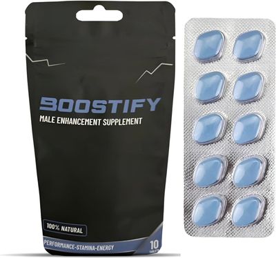 Boostify™ 10 Men's Blue Tablets Stronger & Harder Enhanced Strength & Firmness for Men - Designed to Boost High Stamina, Performance & Prolonged Results Boostify™ 10 Men's Blue Tablets Stronger & Harder Enhanced Strength & Firmness for Men - Designed to Boost High Stamina, Performance & Prolonged Results