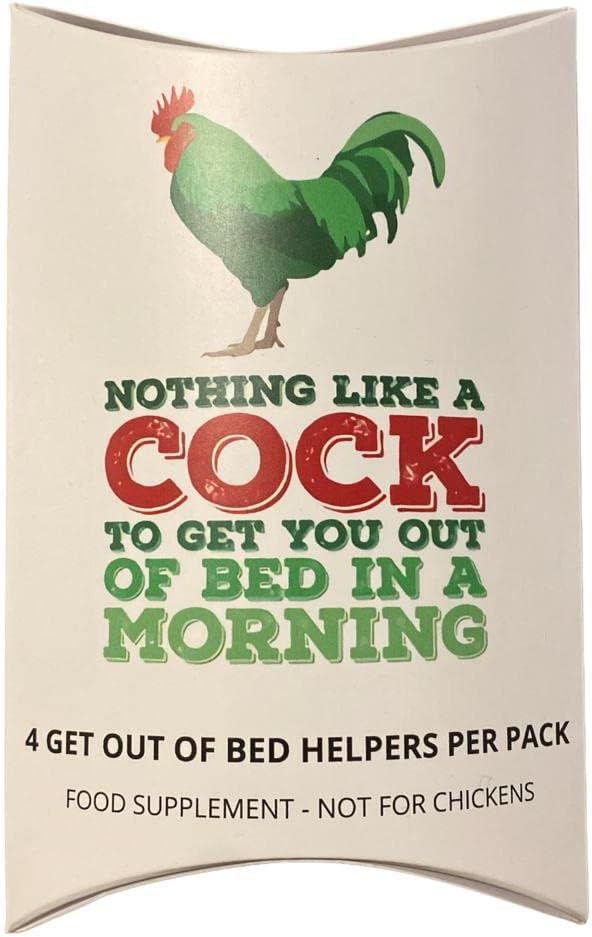 Sneaky Puff Adder Joke Box | 4 Ginseng Capsules Per Box | Xmas Gifts | Secret Santa | Birthdays | April Fools | Don&#39;t Be a Soft Cock | No Cocks were harmed in the making of this product (Morning Cock)