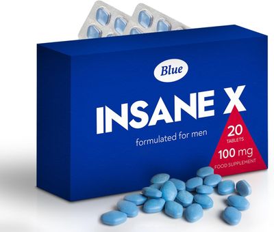 INSANE X 20 Blue Pills for Men 100mg Stronger & Harder Fast-Acting Enhanced Strength Supplements Tablets - Prolonged High Performance - Energy & Male Enhancing - Herbal & Food Supplement UK INSANE X 20 Blue Pills for Men 100mg Stronger & Harder Fast-Acting Enhanced Strength Supplements Tablets - Prolonged High Performance - Energy & Male Enhancing - Herbal & Food Supplement UK