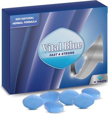 Vital Blue | 10 Tablets. Strong & Powerful for Confident Performer, Maximum Duration - 100 Natural Fast Acting Energy and Stamina (Ginseng Tablets) Vital Blue | 10 Tablets. Strong & Powerful for Confident Performer, Maximum Duration - 100 Natural Fast Acting Energy and Stamina (Ginseng Tablets)