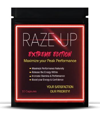 Raze Up Extreme Edition Male Enhancement 10 Pills for EXTREME PERFORMANCE