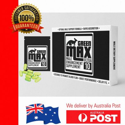 Mens Natural Longer Stamina Delay Enhancer &amp; Libido Supplement GREEN MAX