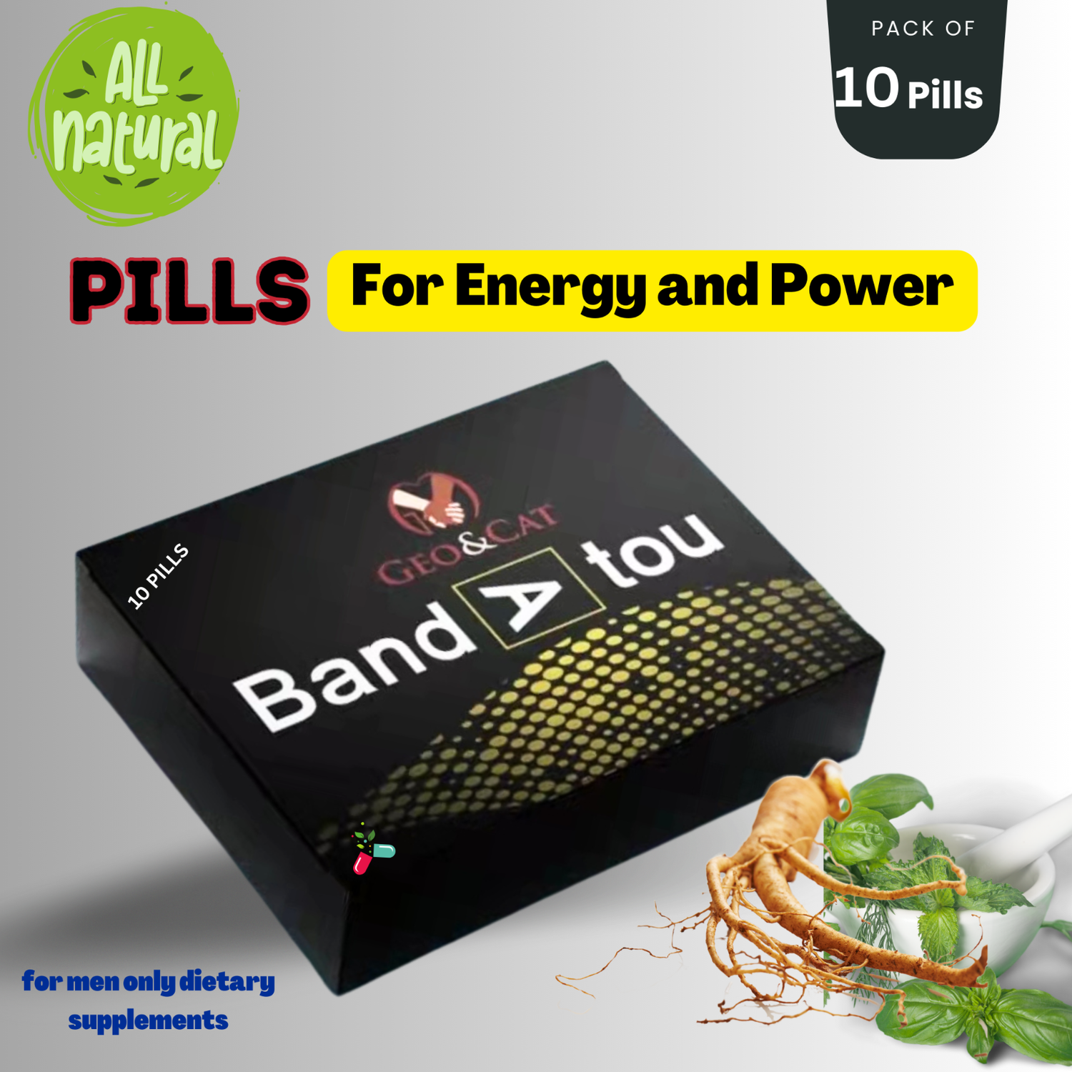 Testosterone Booster Male ENHANCEMENT Sex &amp; Muscle Growth 10 Pills