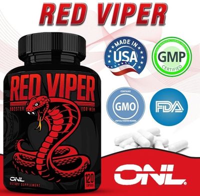 Red Viper Test Booster For Men - Male Enhancing Pills - Enlargement Supplement