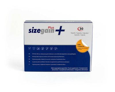 SIZEGAIN PLUS - NATURAL VIRILITY 30 PILLS MALE ENHANCEMENT POTENCY