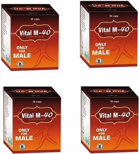 Vital M 40 Capsules Sex ayurvedic Pills Energy Enhancer Pills for Men