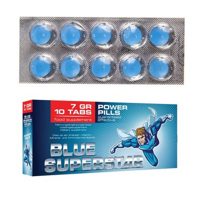 10x Blue Pills 🔥 for adult men 🔥 natural &quot;P44