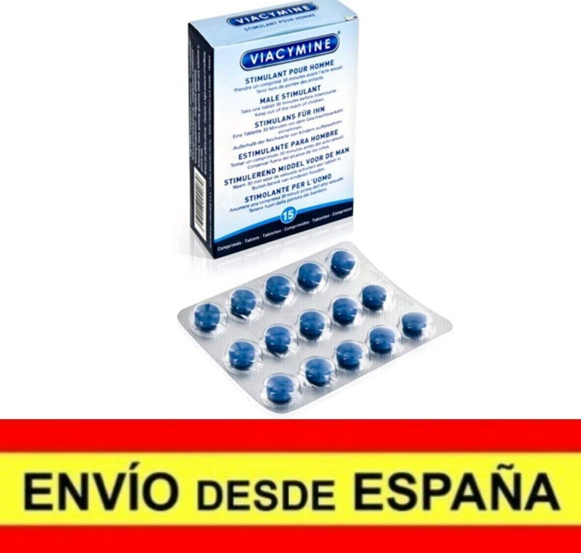 Viacymine natural male aphrodisiac 15 pills SHIPPING FROM SPAIN
