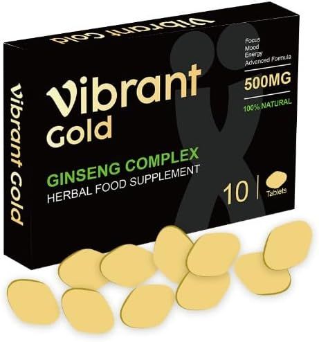 VIBRANT GOLD Plus - Extra Strong 500MG | Maximum Duration, Immediate Effect, Without Contraindications, 100% Natural Pack of 30 Tablet