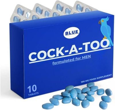 Blue Cock-a-Too V Plus 100mg Strong & Powerful for Confident Performer, Maximum Duration - 100% Herbal Supplement | Fast Acting Energy and Stamina (Ginseng Tablets) Made in UK, Pack of 10 (10) Blue Cock-a-Too V Plus 100mg Strong & Powerful for Confident Performer, Maximum Duration - 100% Herbal Supplement | Fast Acting Energy and Stamina (Ginseng Tablets) Made in UK, Pack of 10 (10)