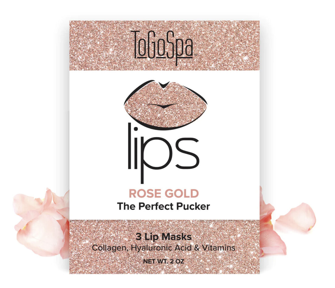Rose Gold Lip Collagen Gel Mask