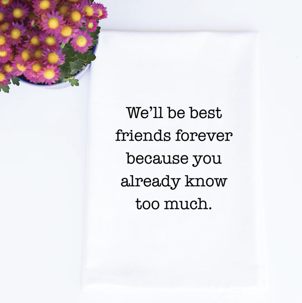 Tea Towels: Best Friends Forever