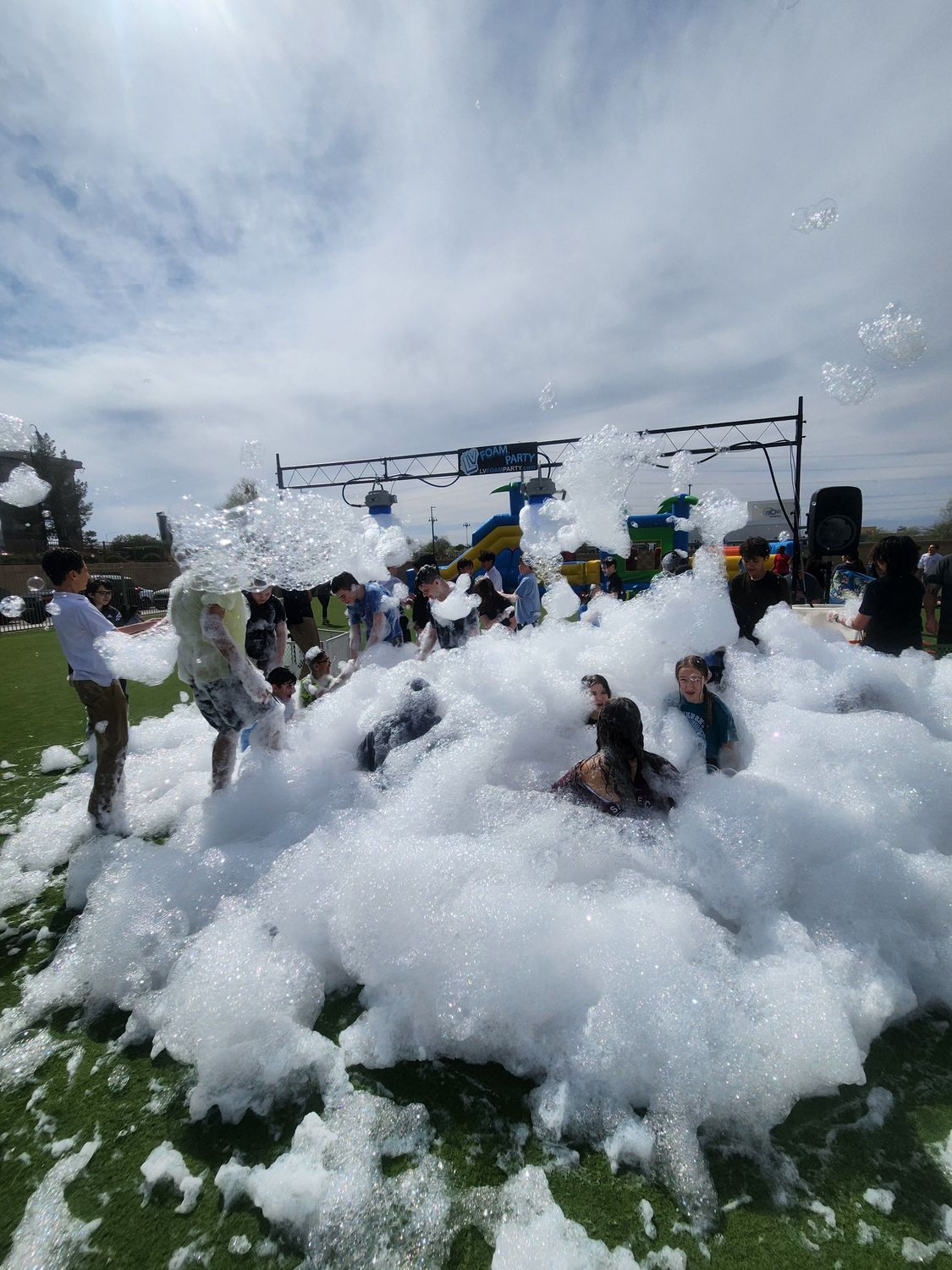 Overhead Ooze Foam Party