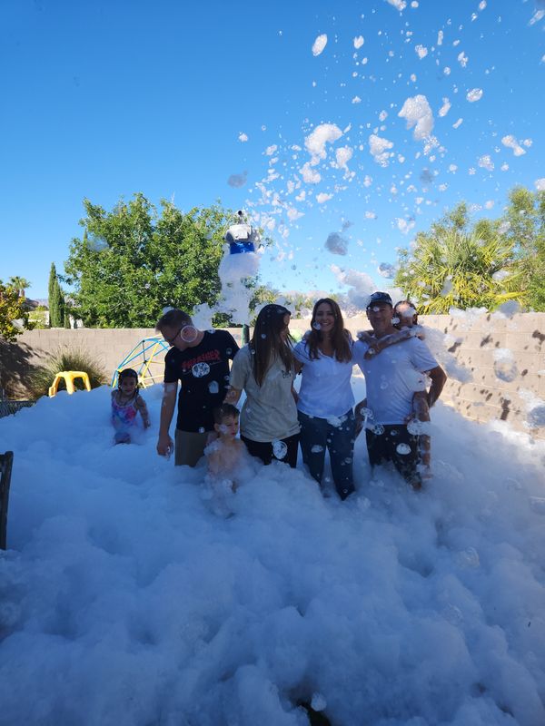 Overhead Ooze Foam Party