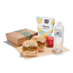 Boxed Lunch: Chicken, Arugula, Goat Cheese Sandwich
