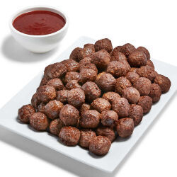 Meatless Cocktail Meatballs for 8