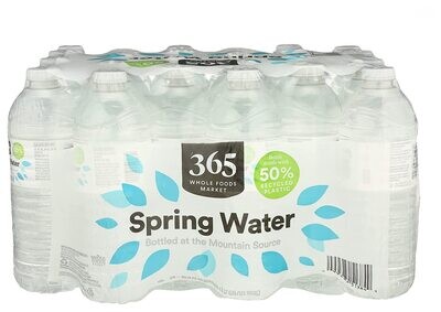 24 bottles water
