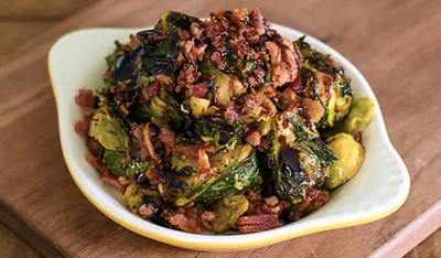 Homeroom Bacon Brussels Sprouts for 10