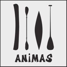 ANIMAS CANOE KAYAK PADDLES | LOOSE PRINT | 1:1 RATIO | LIFESTYLE | ILLUSTRATION
