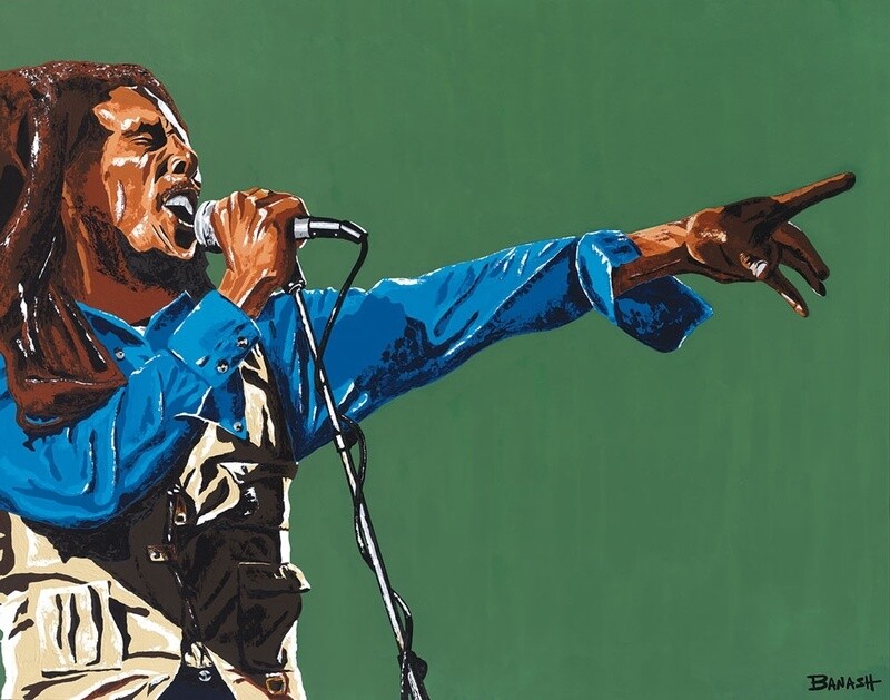 REGGAE NO. 2 | CANVAS | ACRYLIC PAINTING | 4:5 RATIO