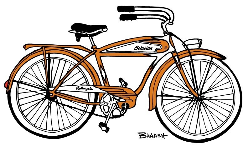 AUTOCYCLE SCHWINN | LOOSE PRINT | 3:4 RATIO | LIFESTYLE | ILLUSTRATION