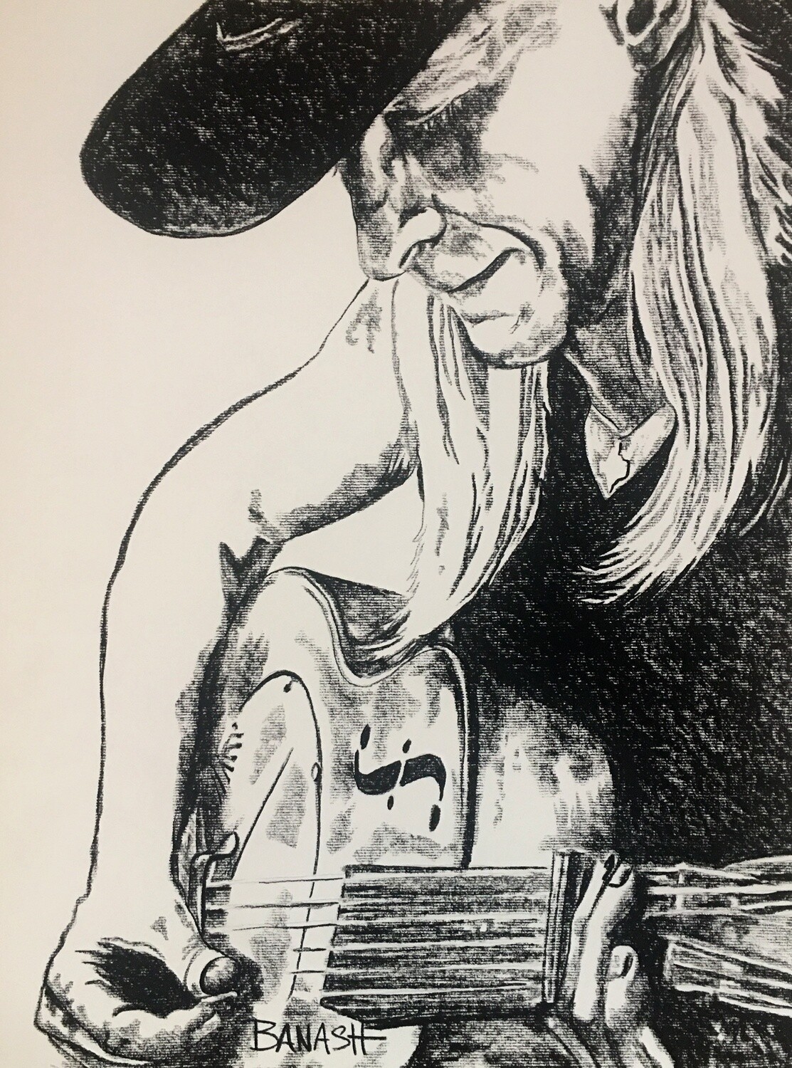 ELECTRIC BLUES NO. 18 | LOOSE PRINT | CHARCOAL | 3:4 RATIO