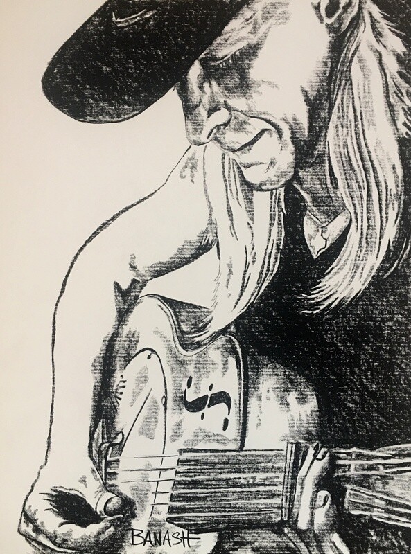 ELECTRIC BLUES NO. 18 | LOOSE PRINT | CHARCOAL | 3:4 RATIO