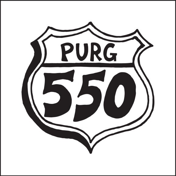 PURG HWY 550 SHIELD | CANVAS | 1:1 RATIO | LIFESTYLE | ILLUSTRATION