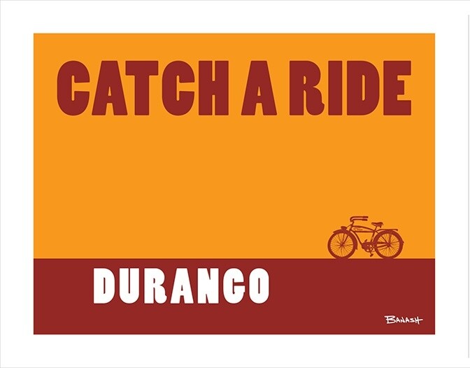 CATCH A RIDE AUTOCYCLE DURANGO | LOOSE PRINT | 3:4 RATIO | LIFESTYLE | ILLUSTRATION