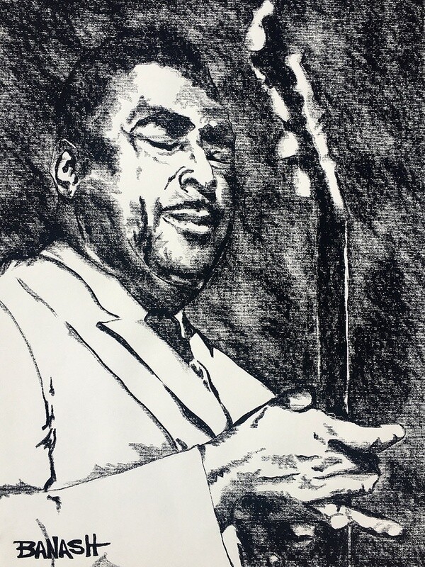 ELECTRIC BLUES NO. 1 | CANVAS | CHARCOAL | 3:4 RATIO