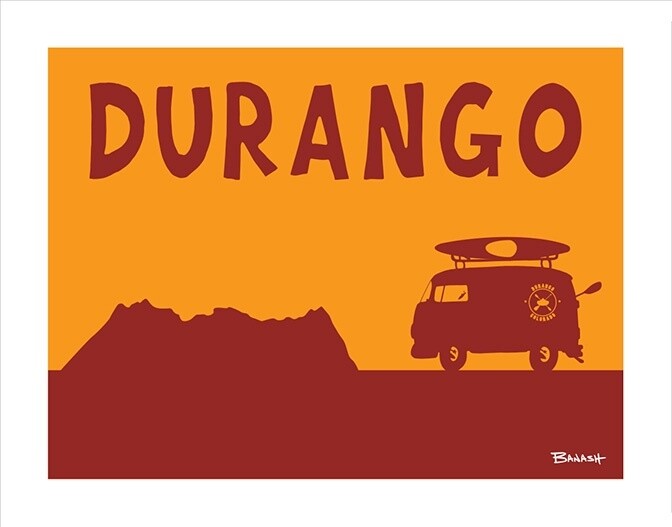 CATCH A RIVER KAYAK BUS LA PLATAS DURANGO | LOOSE PRINT | 3:4 RATIO | LIFESTYLE | ILLUSTRATION