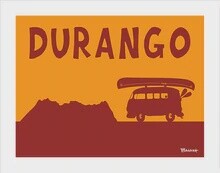 CATCH A RIVER CANOE BUS LA PLATAS DURANGO | LOOSE PRINT | 3:4 RATIO | LIFESTYLE | ILLUSTRATION