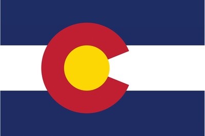 CO FLAG POSTCARD