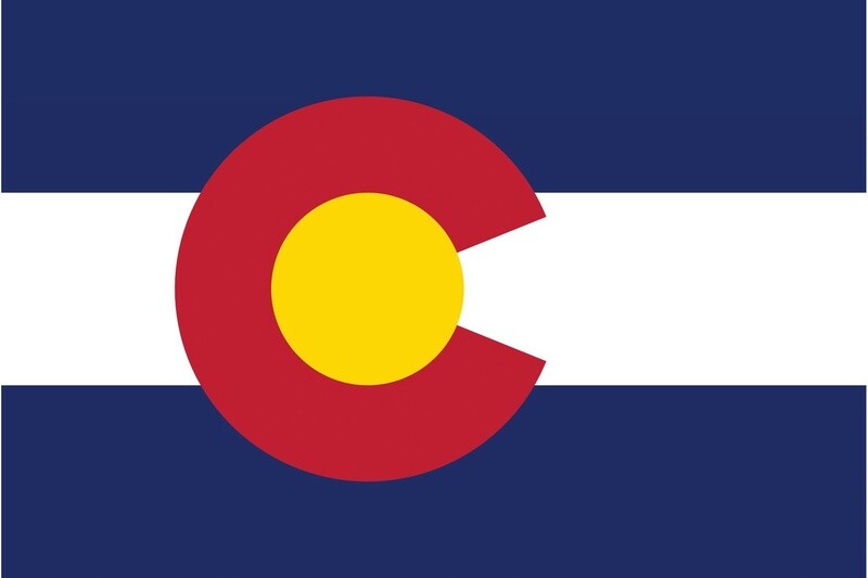 CO FLAG POSTCARD