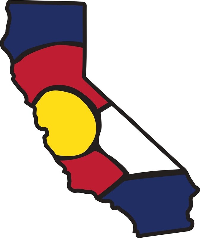 CA STATE OUTLINE CO LOGO | STICKER