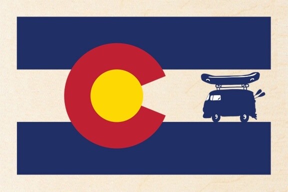 CO FLAG RAFT BUS SOLID | LOOSE PRINT | 2:3 RATIO | LIFESTYLE | ILLUSTRATION