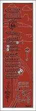ROUTE 66 TOWNS ARIZONA RUST | CANVAS | 1:3 RATIO | LIFESTYLE | ILLUSTRATION