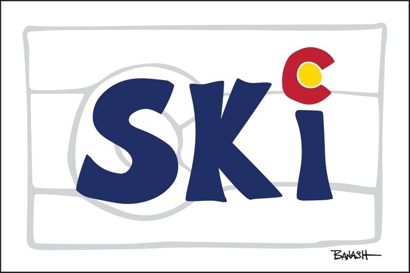 CO LOOSE FLAG GHOST SKI CO LOGO | CANVAS | 2:3 RATIO | LIFESTYLE | ILLUSTRATION