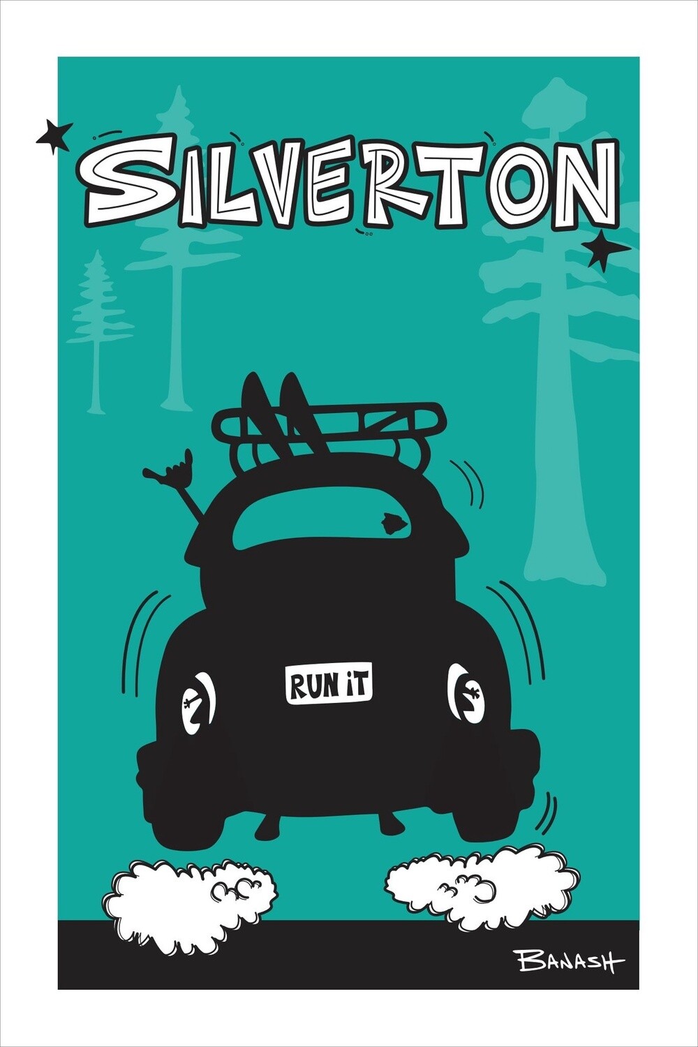 SILVERTON SKI BUG TAIL AIR | CANVAS | 2:3 RATIO | LIFESTYLE | ILLUSTRATION