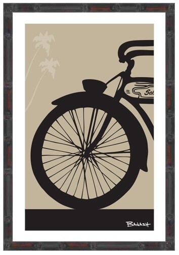 SCHWINN FRONT END BIKE BORNEA BAMBOO | LOOSE PRINT | 2:3 RATIO | LIFESTYLE | ILLUSTRATION