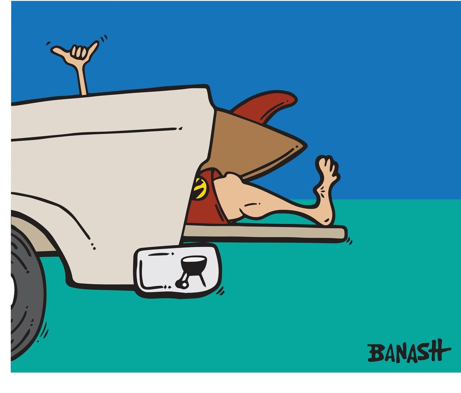TAILGATE SURF GREM | CANVAS | ILLUSTRATION | 2:3 RATIO