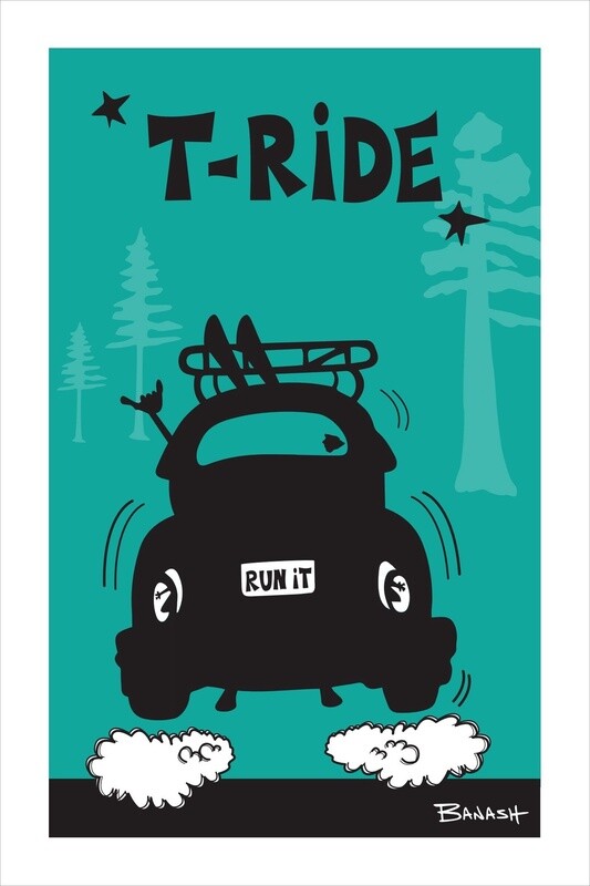 TELLURIDE &quot;T-RIDE&quot; SKI BUG TAIL AIR | LOOSE PRINT | 2:3 RATIO | LIFESTYLE | ILLUSTRATION