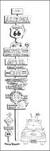 ROUTE 66 PITSTOPS ARIZONA B/W | CANVAS | 1:3 RATIO | LIFESTYLE | ILLUSTRATION