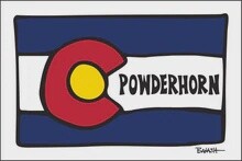 CO LOOSE FLAG POWDERHORN | LOOSE PRINT | 2:3 RATIO | LIFESTYLE | ILLUSTRATION