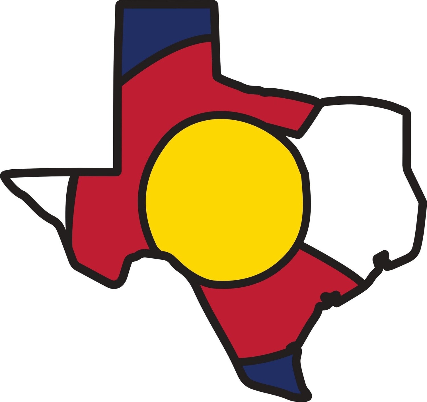 TEXAS ST CO LOOSE LOGO | STICKER, Size: 2&quot;