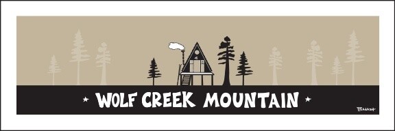 WOLF CREEK MOUNTAIN A-FRAME HUT | LOOSE PRINT | 1:3 RATIO | LIFESTYLE | ILLUSTRATION